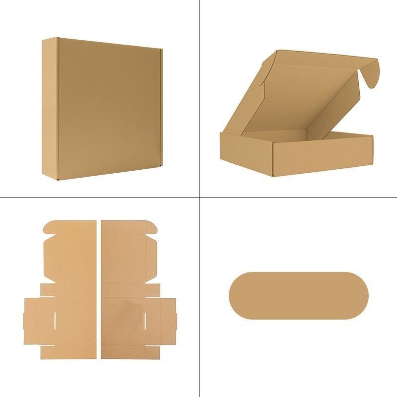 Caja de regalo plegable de papel cartón corrugado Ropa postre Cosmética Frutas Caja de regalo de embalaje