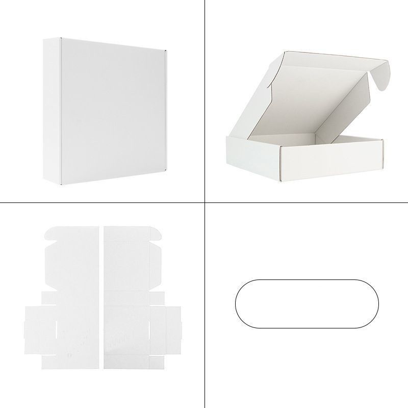 Caja de regalo plegable de papel cartón corrugado Ropa postre Cosmética Frutas Caja de regalo de embalaje