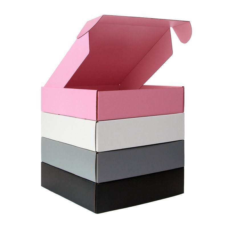 Caja de regalo plegable de papel cartón corrugado Ropa postre Cosmética Frutas Caja de regalo de embalaje