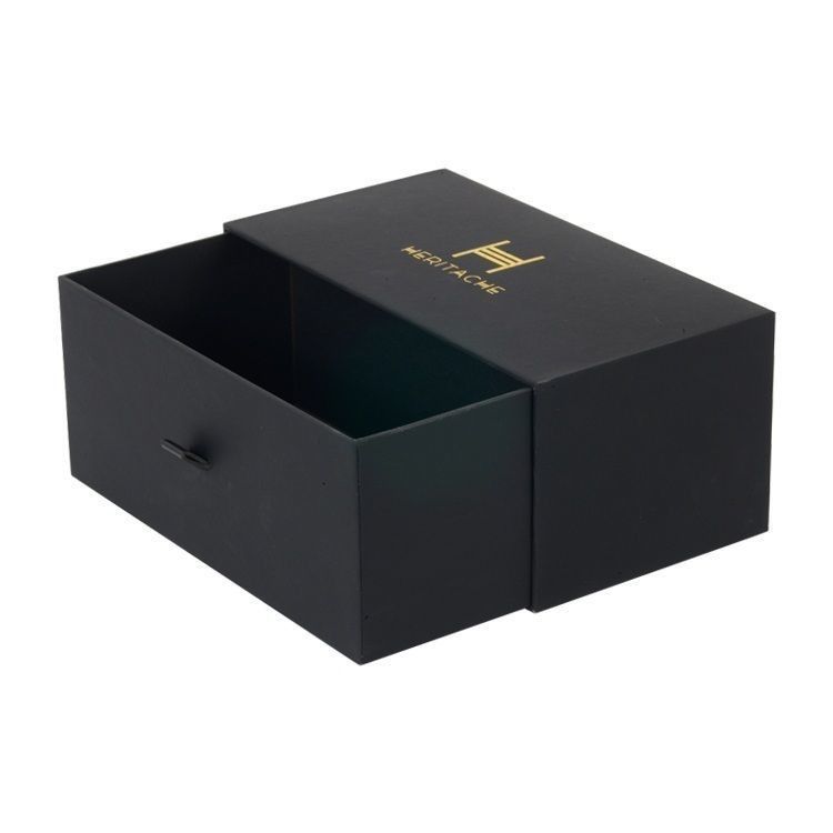 Caja de embalaje de ropa interior de tipo cajón de cartón con mango de impresión personalizable de dos lados