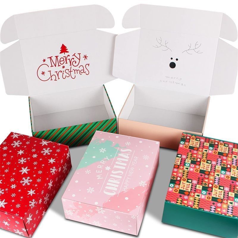 Cajas de envío corrugadas impresas a medida Cajas de regalo Cajas de embalaje Papel plegable Cajas de correo