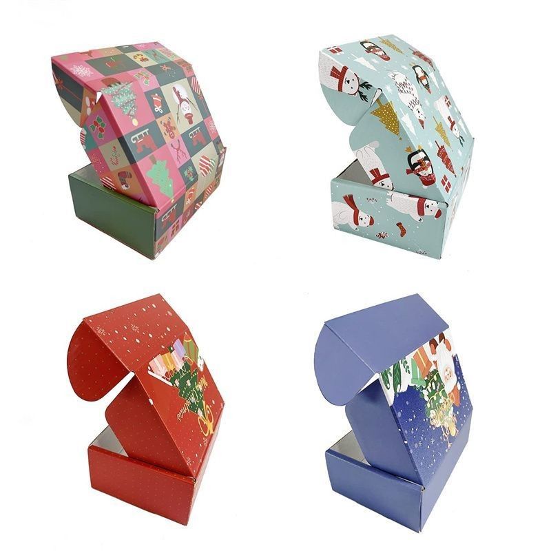 Cajas de envío corrugadas impresas a medida Cajas de regalo Cajas de embalaje Papel plegable Cajas de correo
