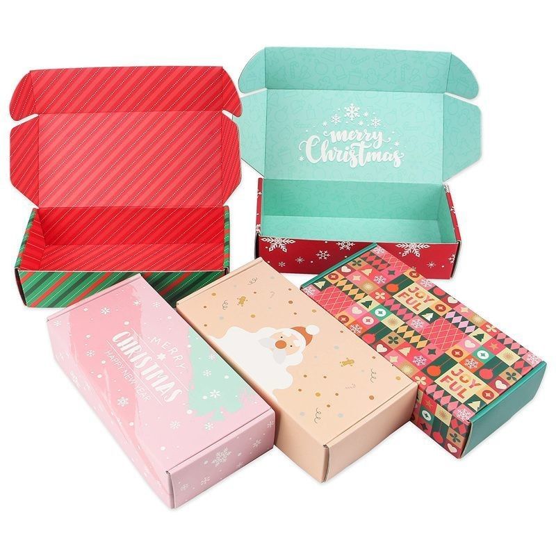 Cajas de envío corrugadas impresas a medida Cajas de regalo Cajas de embalaje Papel plegable Cajas de correo