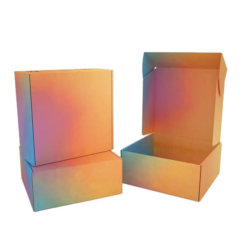 Caja de embalaje de cartón rígido de venta al por menor Caja de correo de papel corrugado Cajas plegables vacías