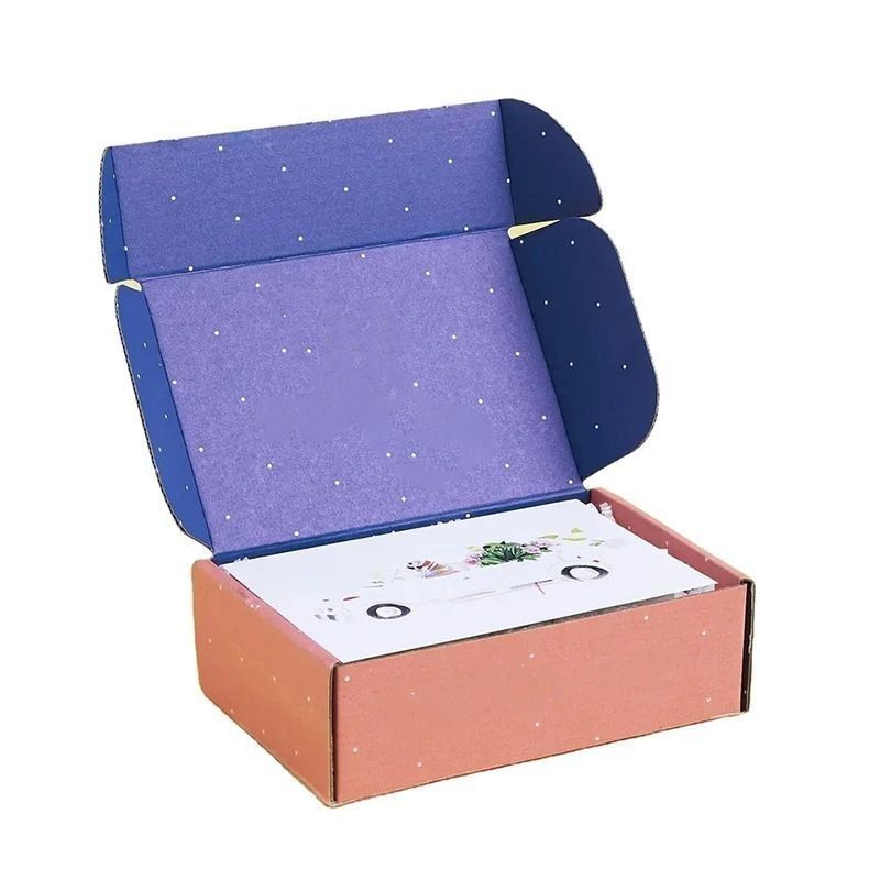 Caja de embalaje de cartón rígido de venta al por menor Caja de correo de papel corrugado Cajas plegables vacías