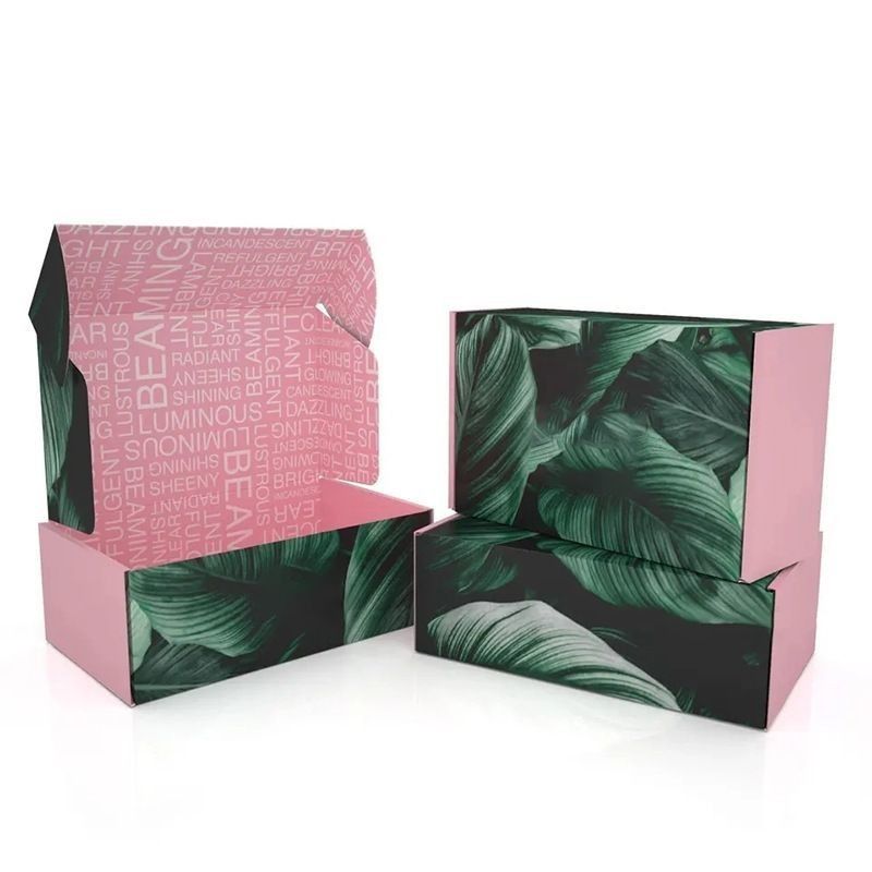 Caja de embalaje de cartón rígido de venta al por menor Caja de correo de papel corrugado Cajas plegables vacías