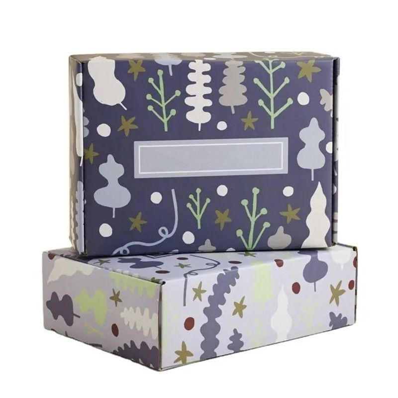 Caja de embalaje de cartón rígido de venta al por menor Caja de correo de papel corrugado Cajas plegables vacías
