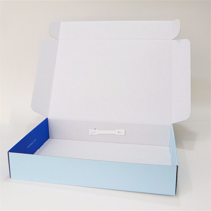 Logotipo personalizado plegable plano de cartón ondulado de 3 pliegues caja de papel Kraft para almohada para el hogar organización deportiva de acondicionamiento físico