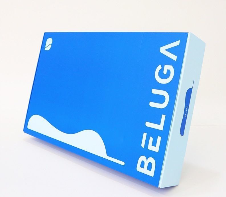 Logotipo personalizado plegable plano de cartón ondulado de 3 pliegues caja de papel Kraft para almohada para el hogar organización deportiva de acondicionamiento físico