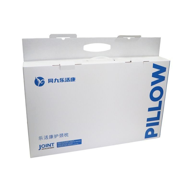 Logotipo personalizado plegable plano de cartón ondulado de 3 pliegues caja de papel Kraft para almohada para el hogar organización deportiva de acondicionamiento físico
