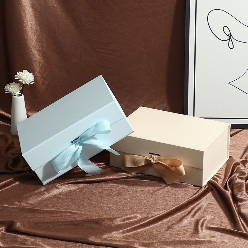 Maquillaje Cosméticos Camisas Zapatos Embalaje Logotipo personalizado plegable Caja de almacenamiento con cinta e impresión de logotipo