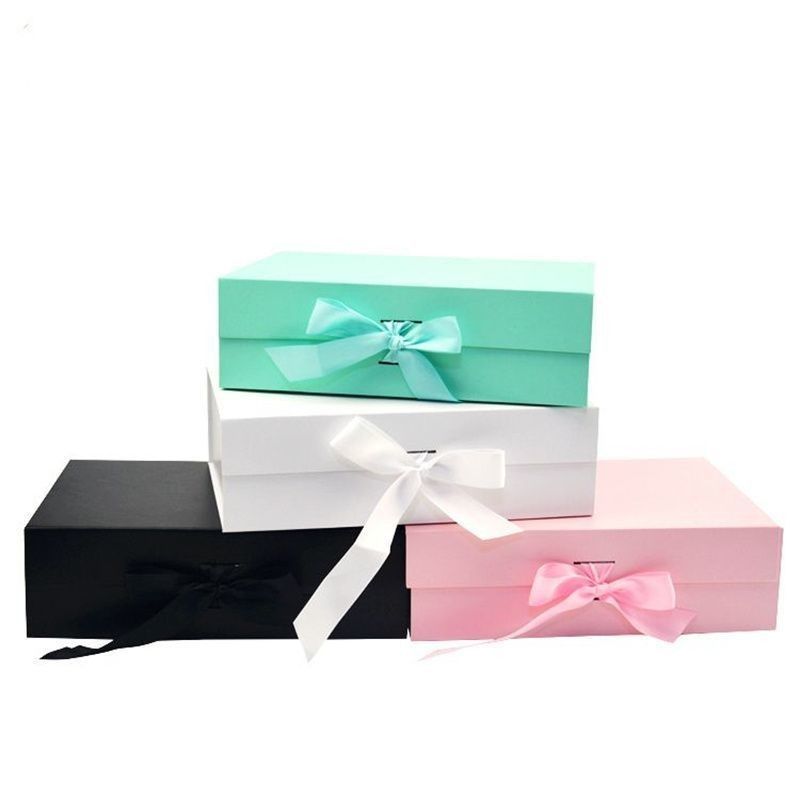 Maquillaje Cosméticos Camisas Zapatos Embalaje Logotipo personalizado plegable Caja de almacenamiento con cinta e impresión de logotipo