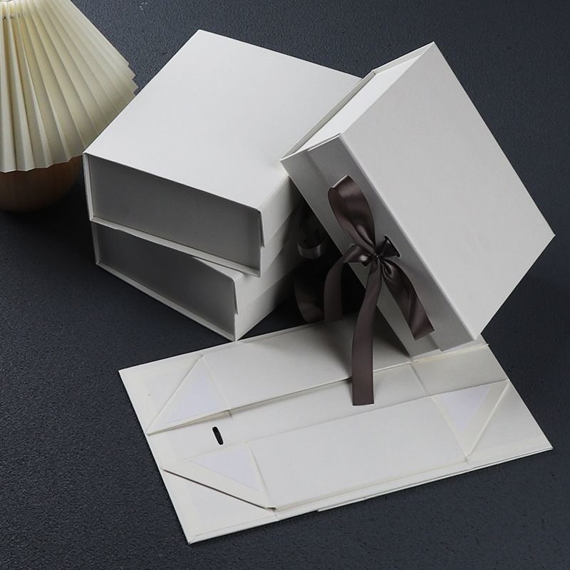Caja de embalaje de cartón plegable de cierre magnético personalizado para alimentos electrónica doméstica cosméticos pasteles joyas y regalos