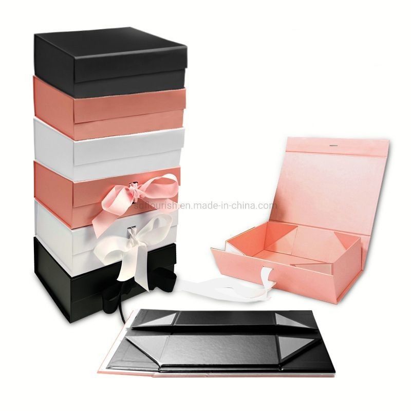 Caja de embalaje de cartón plegable de cierre magnético personalizado para alimentos electrónica doméstica cosméticos pasteles joyas y regalos