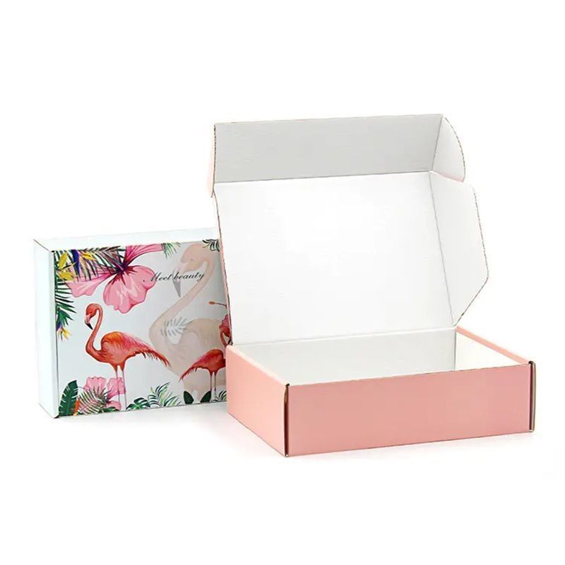 Embalaje de cartón corrugado Caja de regalo Cajas de correo de envío Logotipo personalizado Impreso