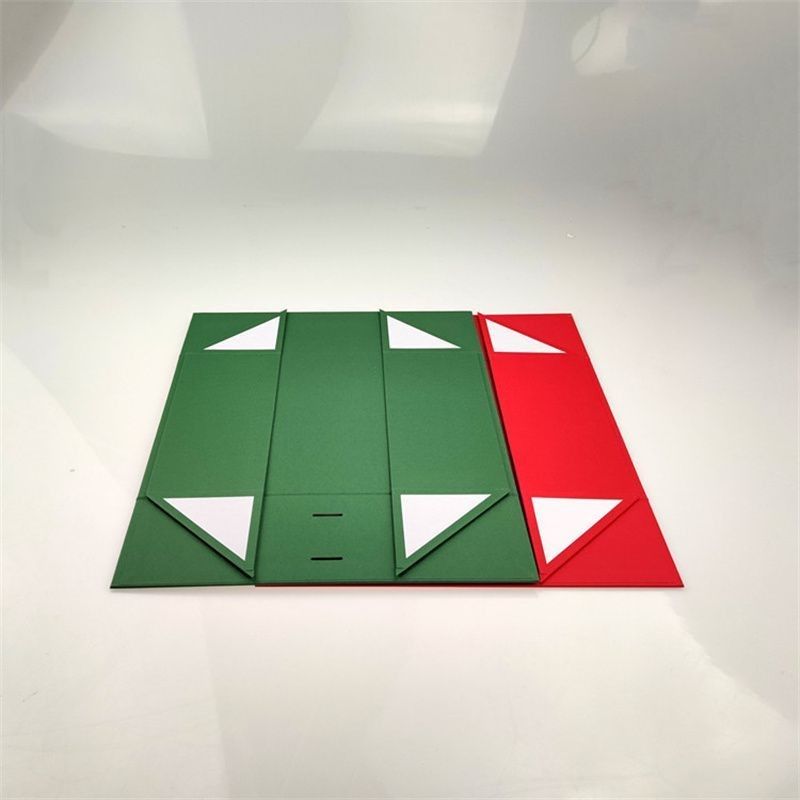 Caja de regalo de papel de cartón magnético plegable con mango de cinta para joyería